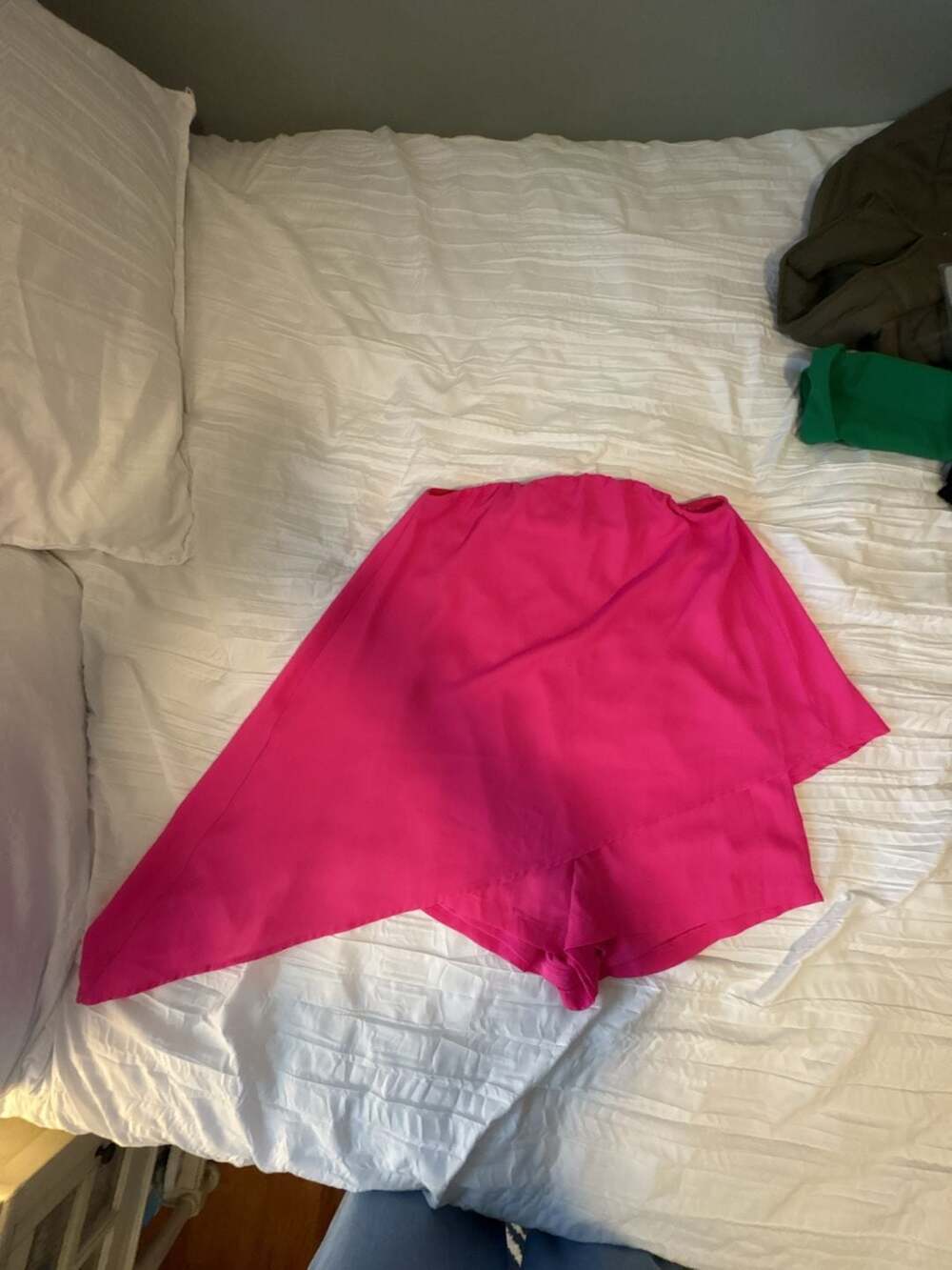 superdown Pink Asymmetrical Overlay Skort